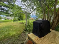 Large Backyard with Hot Tub and Close to Beach - Retro Charming Getaway Hotels in Brownhelm Township