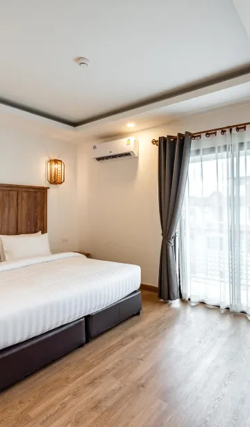 ห้องพักพร้อมเตียงคิงไซส์