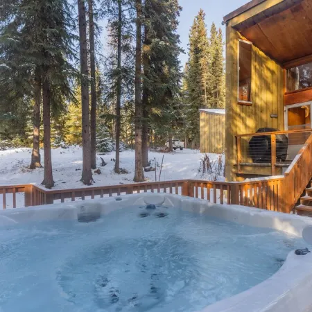 Star-Shaped Midcentury Modern Aurora Retreat + Hot Tub + Game Room