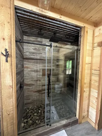 Rosie's Cabin is an authentic log cabin located just 10 minutes from Charleston.