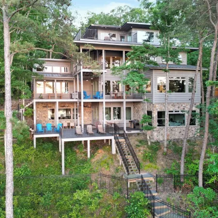 One of a Kind! Stunning Treetop Mansion on Smith Lake - Sleeps 22!