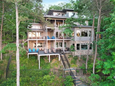 One of a Kind! Stunning Treetop Mansion on Smith Lake - Sleeps 22!