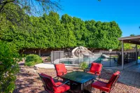 Expansive Backyard Oasis with Pool and Waterslide - Inviting Escape