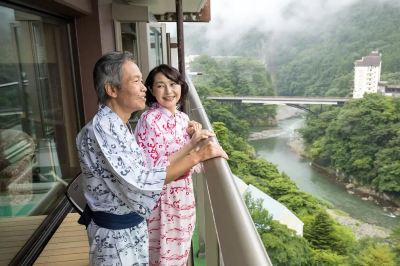 ホテルからの眺望 鬼怒川温泉 日光きぬ川ホテル三日月の写真