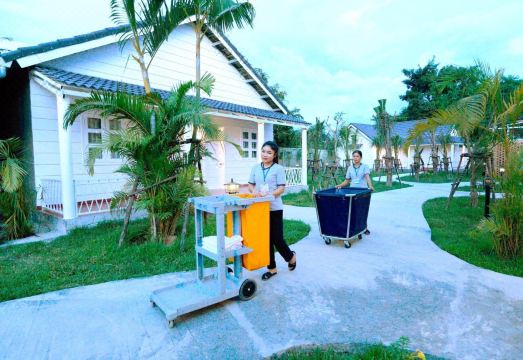 콘클로 호텔 객실 내부 또는 발코니 전망