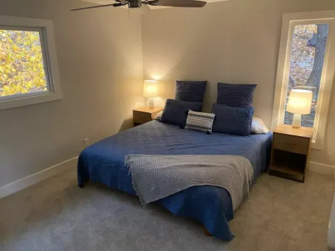 Nestled in the woods & steps from Main St./Beach