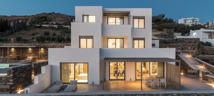 Blue Gres Villa Tinos Hotele w: Tinos