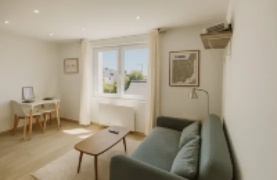 Studio lumineux, Centre-ville et plages