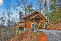 Hot Tub Location Cozy Studio Log Cabin Fireplace - 4-نجوم