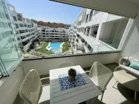 Estepona center, pool and beach