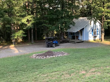 Quaint cabin in the heart of the Ozark Mountains.
