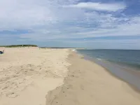 Spacious deck with amazing view, neighborhood path to Skaket Beach, game room