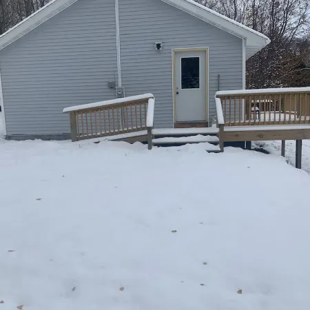 The Hill House offers a great view, plus it's close to town and dog friendly!