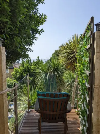 The St Clares Hideaway is a couples retreat with sea view