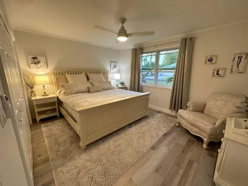 A cozy two bedroom beach house.