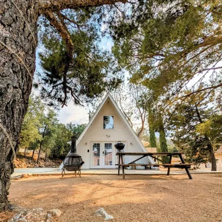 Cozy 1960s A- Frame with Mountain Views