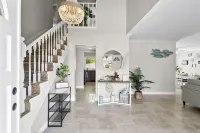 Stunning Coastal Escape w. private pool & spa, arcade, near themed parks & beach