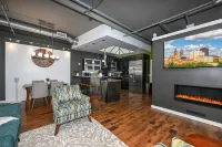 Luxury Condo in Akron Northside District. Level 2 EV Charging complimentary !!