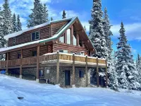 Renovated, roomy, 4BR, private log cabin with rec room, Starlink, views & more…