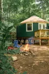 JP's Waterfront Yurt with Heating, Cooling & Wifi  /  Glamping on the River