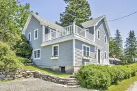 Sunset House: Rustic Maine Cottage Perched High Above Fishing Village with Harbor Views