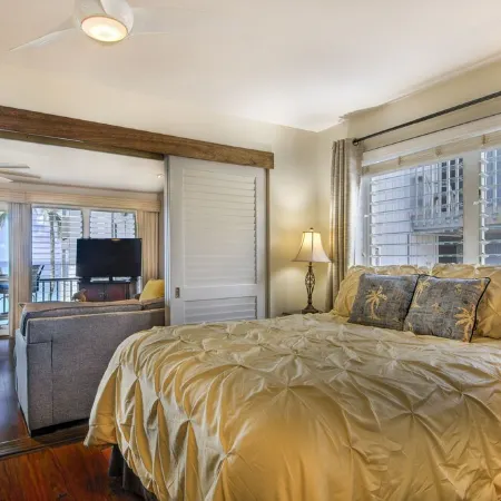 Oceanfront, Palm Trees and the Beautiful Blue Pacific Ocean...Poipu Palms 202!