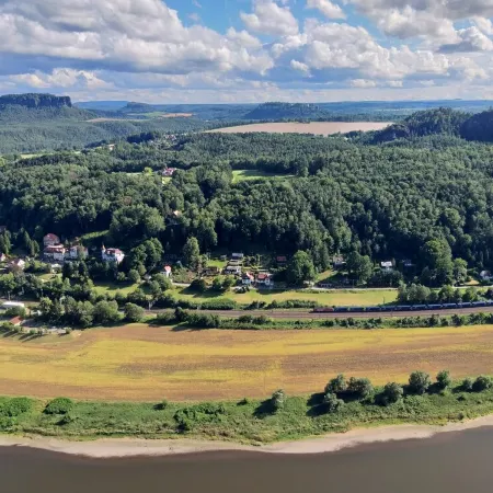 Stylish vacation apartment Zum Dorfladen Rathen in the heart of Saxon Switzerland