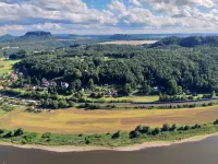 Stylish vacation apartment Zum Dorfladen Rathen in the heart of Saxon Switzerland