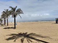 Centrally located first floor apartment. Ideal for families 50 meters from the beach