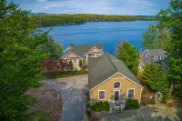 Leaward Shores Guesthouse | Lake view home in Moultonborough with dock & deck