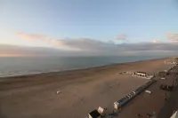 Fantastic view of the North Sea - on the beach promenade with a large balcony
