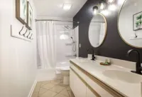 Gated, Luxe Mid-Century Modern Condo| Walk to golf & pools!