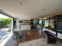 Villa with wooded park, near beach and paths