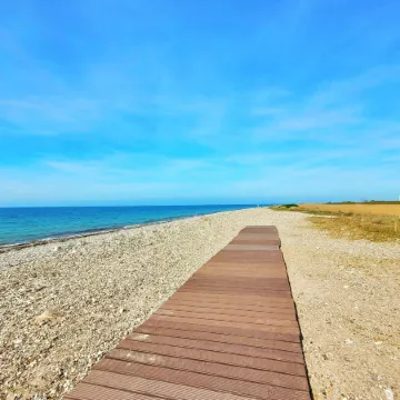 Feldblick-Wohnung in der Nhhe der Ostsee
