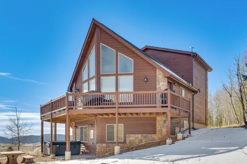 Cripple Creek Retreat w/ Incredible Mtn Views! - balcon