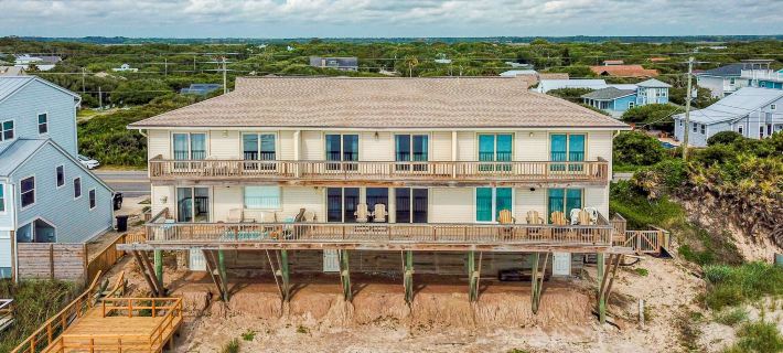 Beachfront Getaway With Ocean Views, Washer/dryer & AC - Snowbirds Welcome Hotels in Vilano Beach