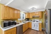Stylish Seaside Home with Parking Beach Passes and 5-Minute Walk to the Beach