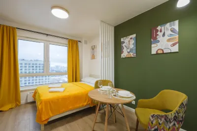 Uyutnaya Studiya V Zhk Kavkazskiy Bulvar Apartments メトロ カンテミロフスカヤ駅周辺のホテル