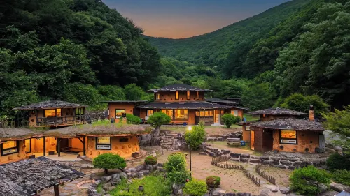 Mungyeong Between Mountains Pet Pension - Mountain view