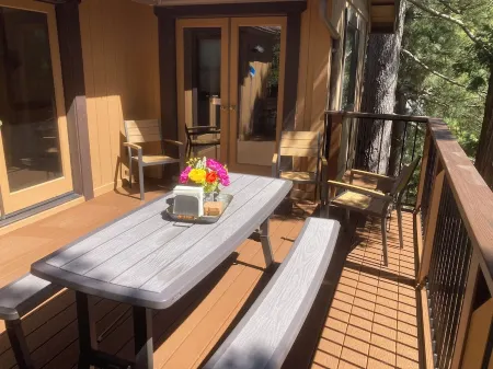 Honey Pine Lodge. Cozy cabin in Lake Arrowhead.  Two dogs welcome. Отели рядом с достопримечательностью «Lollipop Park»