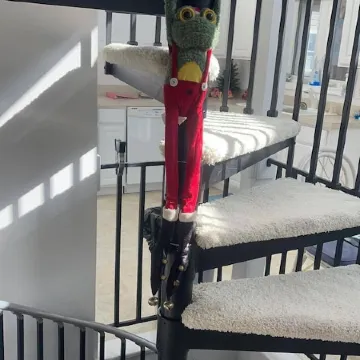 The purple door at the bay.