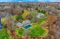 Hudson River views with pool and hot tub