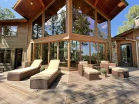 Torreon Luxury Cabin, 4000 Sq Ft on 1st green Golf Course/Creek/ Family friendly