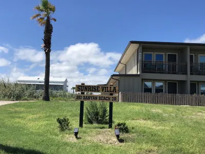 Sunrise Villa #204 condo with balcony overlooking pool & boardwalk to beach Hotels near University of Texas, Marine Science Institute