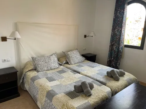 Holiday flat in a beautiful complex with large swimming pool and private terrace