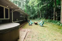 Spacious Living and Hot Tub Oasis - Chic Modern Retreat