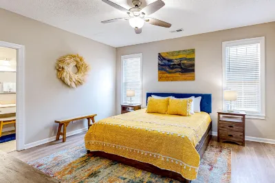 Sprawling coastal home with front porch, separate apartment, & AC - dog-friendly Hotels near Wacca Wache Marina