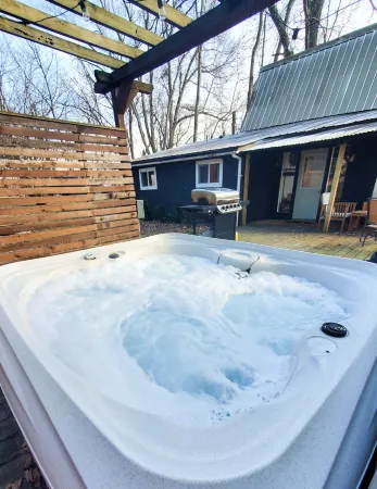 Lake View Hot Tub Modern A-frame