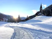Sunny panoramic view near Davos Lenzerheide