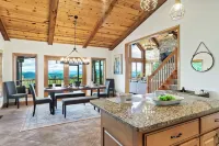 Game Rooms + Views: Spacious Mtn Cabin in Murphy! - balcony